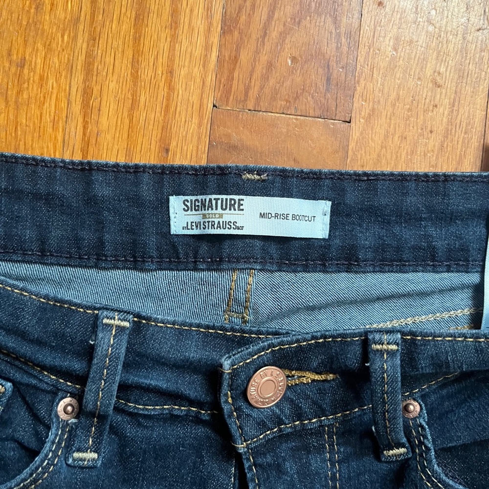 Signature by Levi Strauss Dark Blue Denim Jeans